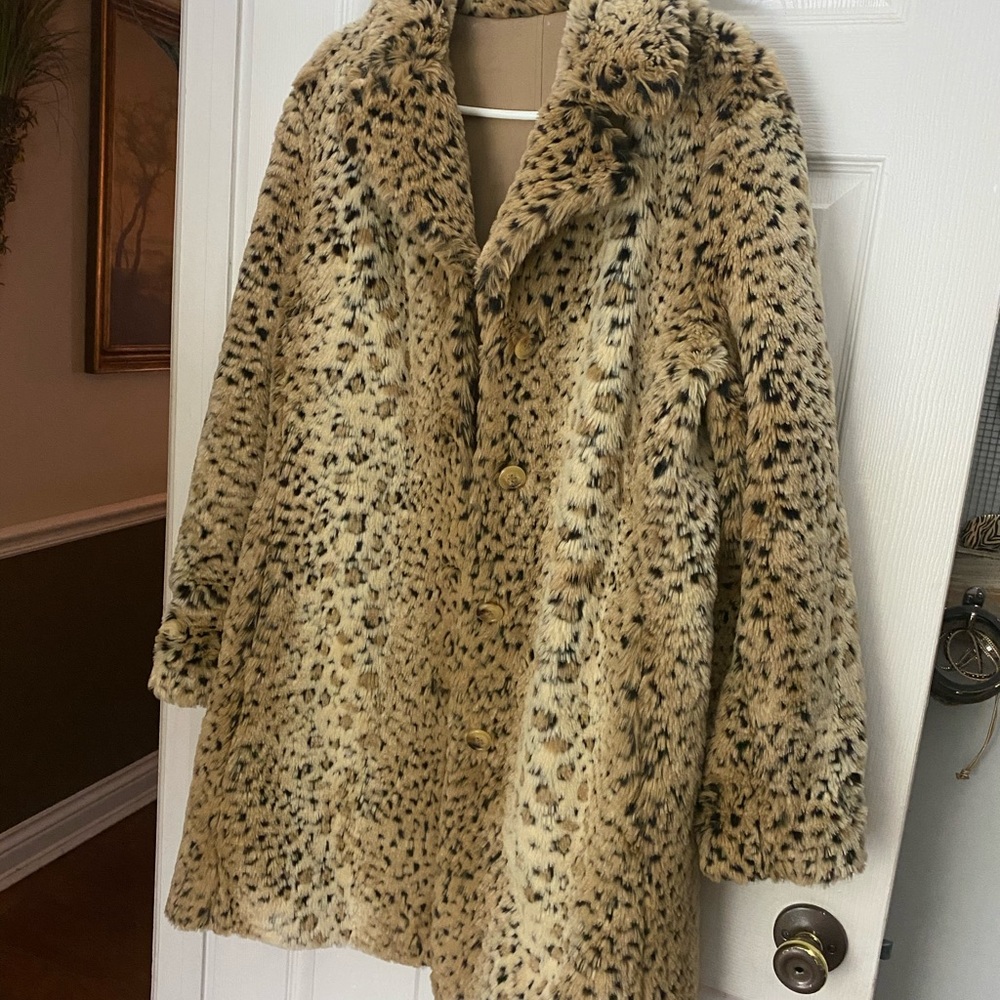 Leopard winter jacket